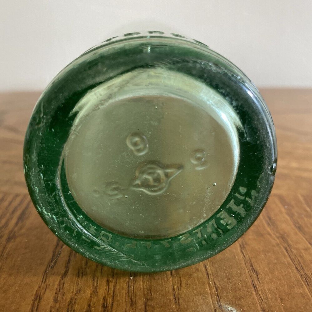 Antique Green Glass Moxie Bottle Registered‎ 8" - Picture 3 of 3